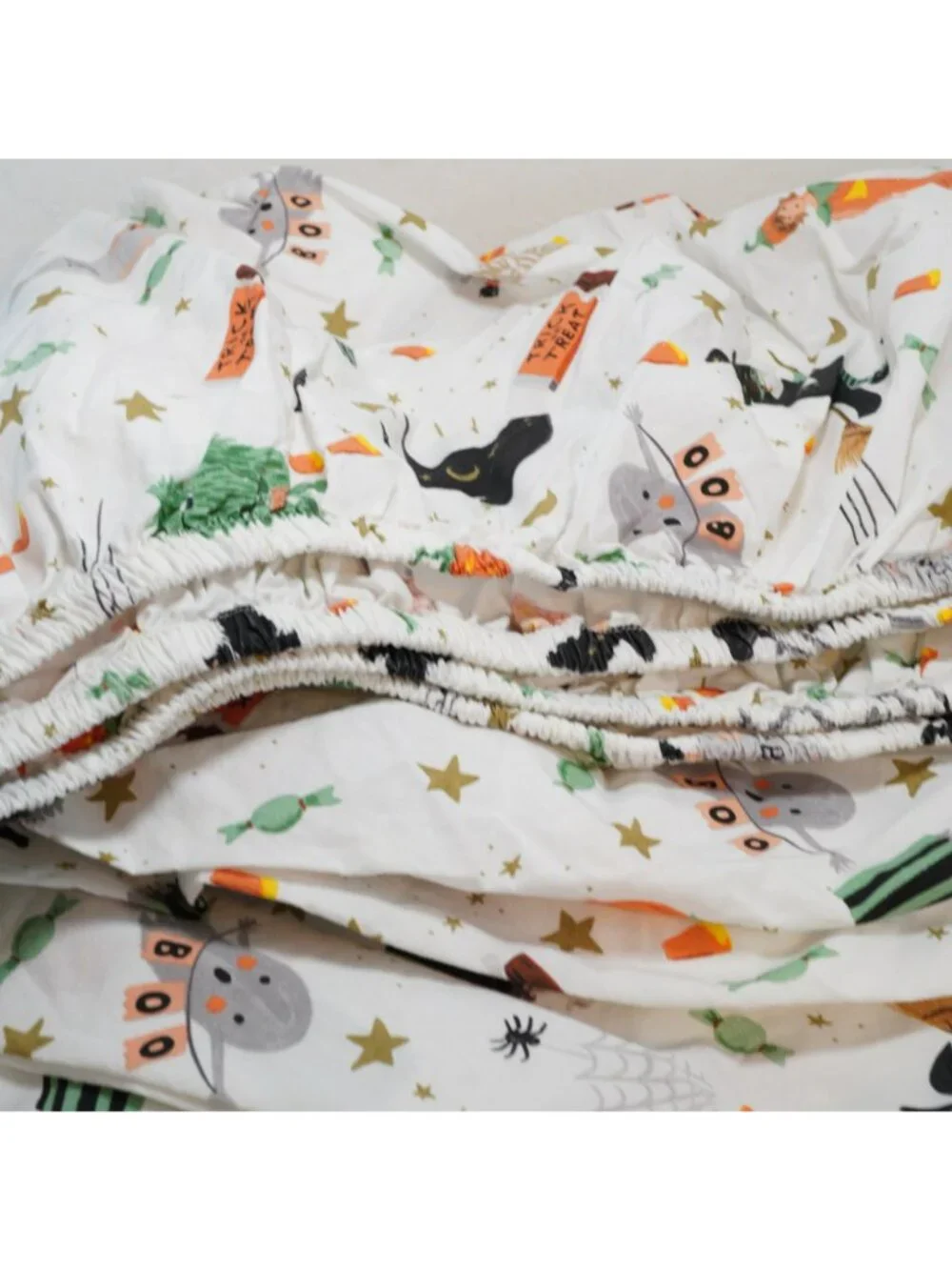 Pottery Barn Teen Rifle Paper Co XL Twin Glow in the Dark Halloween Sheet Set